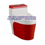 BỒN CẦU LIỀN KHỐI HỒNG KÔNG MÀU ĐỎ  MÃ SỐ YWWY-8962